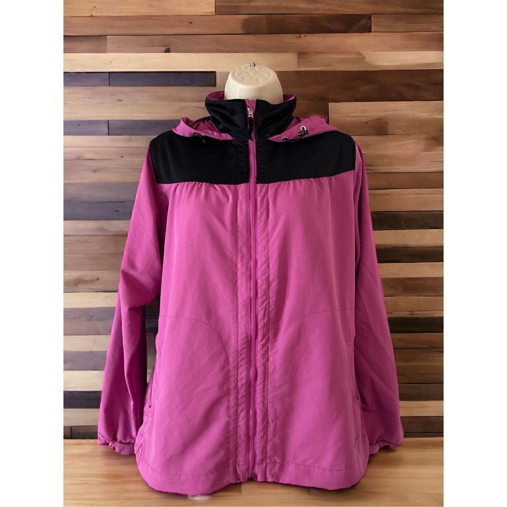Women’s Y2K Vintage Nike Full Zip Jacket - Magenta Size Large